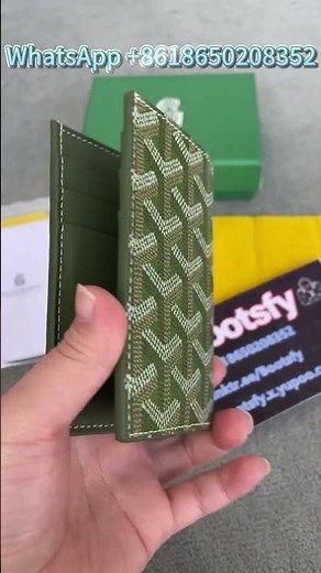 G-oyard Saint Pierre Card Wallet Khaki #goyard #Review