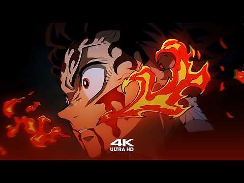 Tanjiro Fire Rage 🔥 Demon Slayer 4K Live Wallpaper + Screensaver