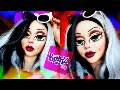 Goth BRATZ Doll Makeup Transformation