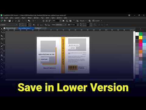 CorelDRAW Guide | Save Your Design in Lower Version Format