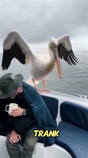 Unglaublicher Moment Pelikan und Robbe auf einem Boot #shorts #animals