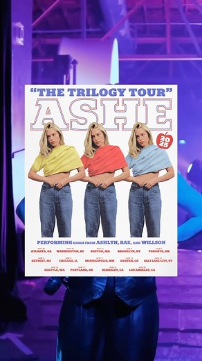 Ashe on Instagram: "my heart !!! artist presale for the trilogy tour just went live :)))))) presale code: trilogy25 💛💛💛 who will i see??? #thetrilogytour #tour"