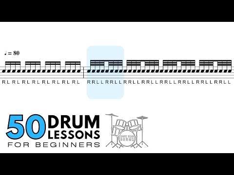 Lesson 43: Double Stroke Rolls | 50 Drum Lessons For Beginners: Learn To Read & Play