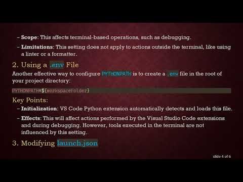 How to Set PYTHONPATH per Project in VS Code