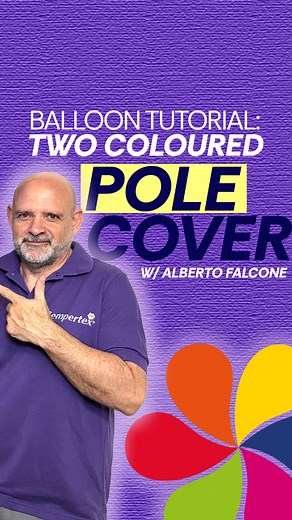 10K views · 118 reactions | Wondering how to decorate your base pole? You can do it using 360 balloons! Our new Youtube Tutorial is live, where Alberto demonstrates a simple technique to cover your base pole with a two-colour wrap. Enjoy! Team Sempertex Europe | Sempertex Europe | Facebook