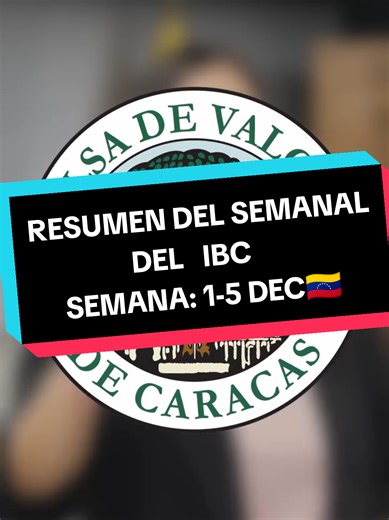 Resumen de la Bolsa de Valores de Caracas 🏛️📉 (Semana 1-5 Dec) ‎¿Qué pasó esta semana? ‎🚀 El índice ha crecido más de un 1.100% este año. ‎🏆 Ganadores: Sinvensa y Arca inmuebles 🧑🏻‍💻 ‎📝 Nuevas emisiones: Pivca viene con todo con sus nuevas emisiones de papeles comerciales.🚀 ‎El mercado venezolano se está moviendo y hay oportunidades tanto en acciones como en papeles comerciales. ‎👇 ¿Quieres que siga subiendo estos resúmenes semanales? Comenta con un