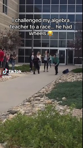 Algebra Teacher Wheelchair Race Challenge Funny Video