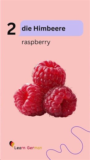 5 German Words a day – Beeren | berries | #learngerman | #shorts
