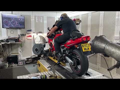 Gear Run Kawasaki Ninja ZX6R 636 2003 (Torquetune Dyno Centre)