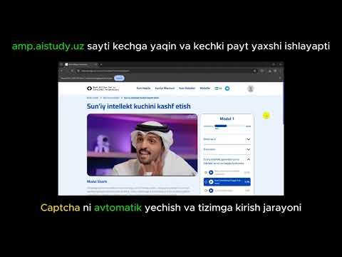 Auto Certification dasturi captchadan o'tish va sertifikatni yuklash jarayoni