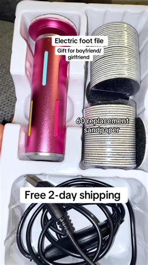 Electric Foot File for Smooth Feet and Easy Care