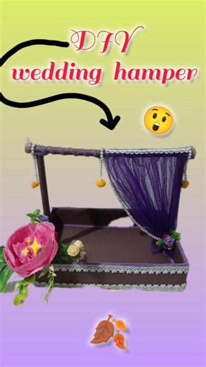 DIY Wedding Card Hamper ❣️- How to Make Your Own Wedding Card Box #short