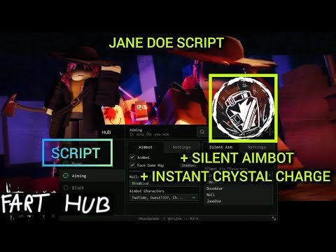 FART HUB JANE DOE INSTANT CRYSTAL CHARGE + SILENT AIM CRYSTAL SCRIPT OP 🔥