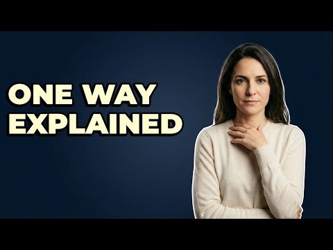 What Does The Blue Arrow One-Way Street Sign Mean?