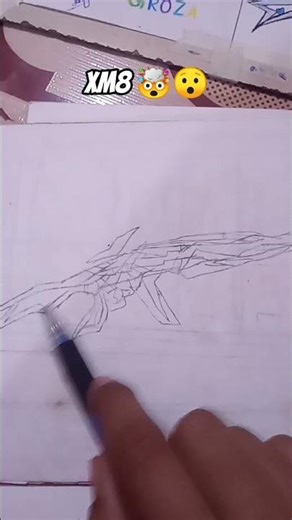 draw XM8 evo gun #art #viral