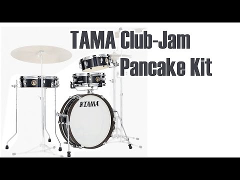TAMA Club-Jam Pancake Kit - Ultra-thin mobile(?) drum kit!