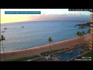 WATCH: Maui live cam captures moment of Kaanapali explosion