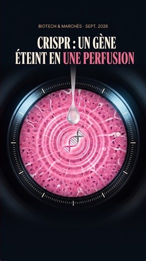 CRISPR : un gène éteint en une seule perfusion #Shorts