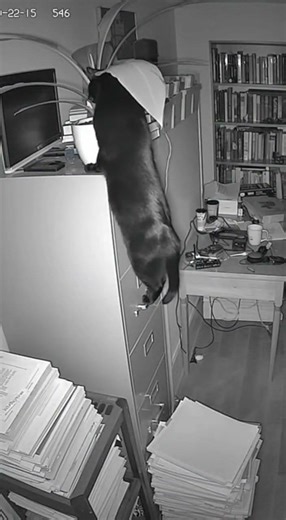 Cat vs. Wobbly Monitor: An Office Disaster Waiting to Happen #funnyanimals #unscripted #catlife