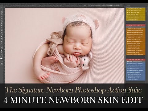 Complete Newborn Edit in 4 minutes in Photoshop with the Signature Newborn Actions
