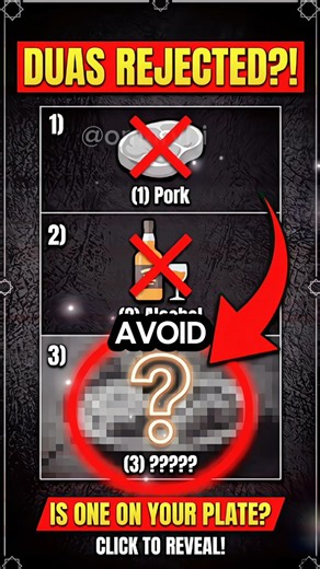 3 Haram Foods You Must Avoid at All Costs! 🚫#shorts #islam #halal