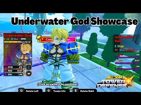 Underwater God Ascended Showcase (Poseidon RoR) All Star Tower Defense X ASTD X