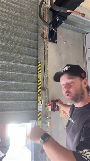 Electric roller door wireless opener install