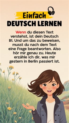 If you understand this text, your German is B1 Level! #learngermanfast #german