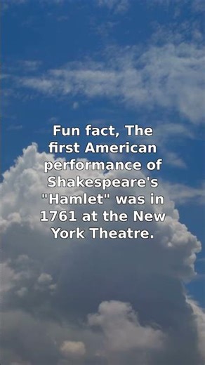 First American Hamlet: 1761 New York Theatre