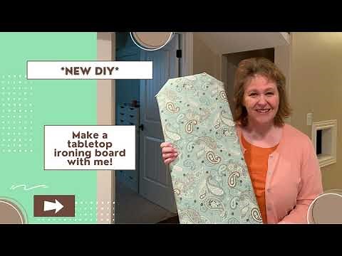 DIY:Tabletop ironing board | No sew craft