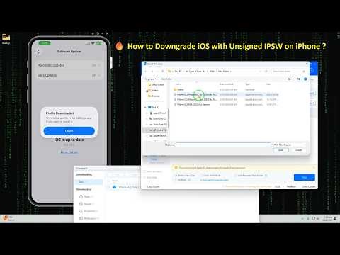 🔥iOS Downgrade 2026! Signed & Unsigned IPSW Method to Roll Back iPhone Without Data Loss 🚀