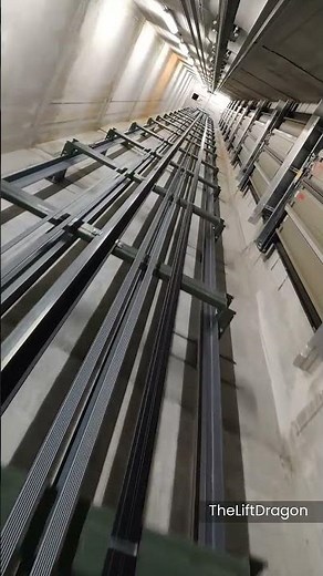 Fast 3m/s SCHINDLER 5500 MRL Lift - Shaft View