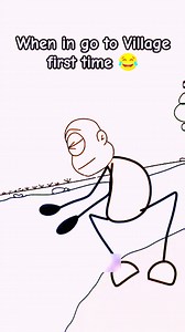 When my friend go to village first time #cartoon #animation #funnyanimation #funnycartoonvideos #funnyreels | Funny cartoon bd