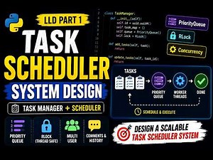 Building a Task Scheduler + Task Manager from Scratch | Python LLD Part 1