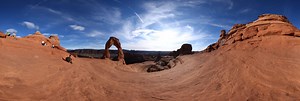 Delicate Arch at Sunset, Arches National Park 360 Panorama | 360Cities
