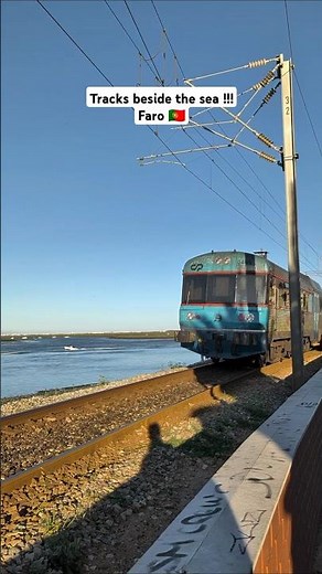 Portugal's scenic COASTAL train ! 🚂