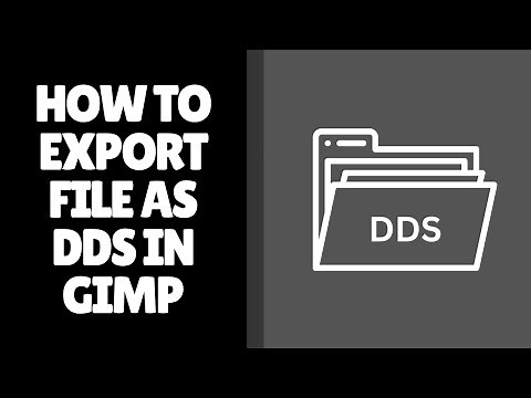 How to Export File as DDS in GIMP