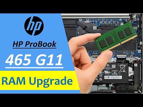HP ProBook 465 G11 Laptop RAM Upgrade Tutorial Full Disassembly & Installation Guide