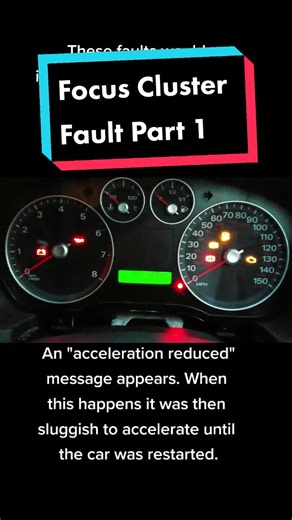 Common Fault Diagnosis of MK2 Ford Focus Dash Cluster