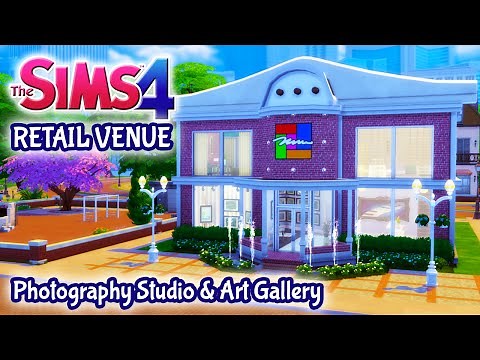 The Sims 4 Retail Venue Build: Modern Photography Studio & Art Gallery