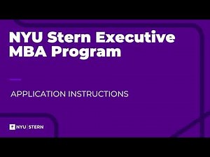 NYU Stern EMBA: Admissions Process Overview