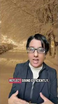 Why does it become so quiet after fresh snowfall? #physics #scicomm #stem #snowfall #physicsshorts