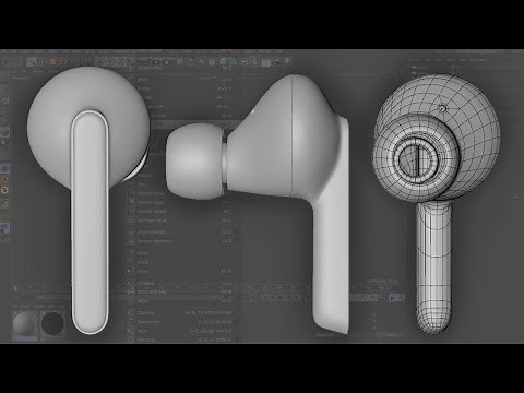 Industrial Design/Product Modeling #4 | Earpod | Cinema 4D Modeling Tutorial