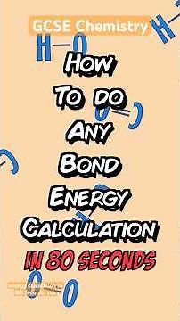 How to do any Bond Energy Calculations in 80 seconds! #GCSE #Science #Chemistry #Bonds #Calculations