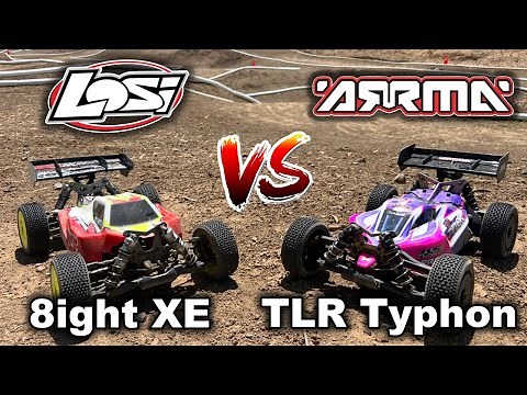 Losi 8ight XE RTR vs. Arrma TLR Tuned Typhon - Best 1/8 RTR Race Buggy?