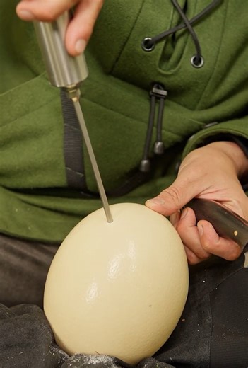 World’s First Gin Ostrich Egg Fry! 🤯🥚 | Fire Kitchen