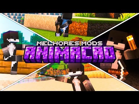 🌸 Os MELHORES mods de ANIMAÇÃO para MINECRAFT (1.20.2+ a 1.12 )