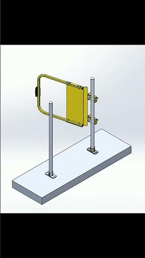 Safty Gate Animation ! Self-Closing Industrial Safety Gates