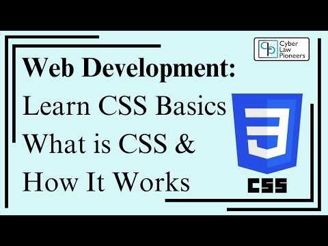 Web Development: Learn CSS Basics What is CSS & How It Works