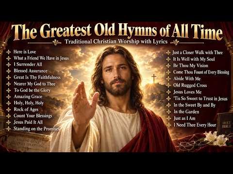 The Greatest Old Hymns of All Time 🙏 (with Lyrics) | Traditional Christian Worship 🎵